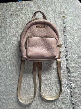 Michael Kors Light Pink Pebbled Leather Mini Backpack